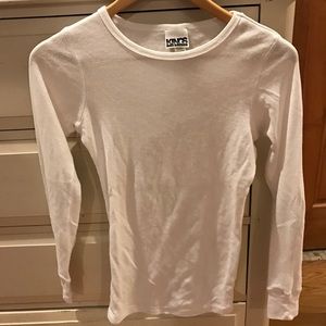 White thermal long sleeve